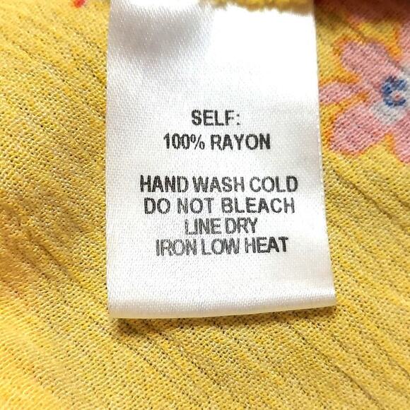 Lulus Fairytale Bliss Yellow Floral Print Skater Dress - Picture 6 of 7